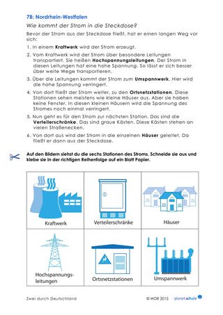 Arbeitsblatt 7b: Wie kommt der Strom aus der Steckdose? (Foto: )