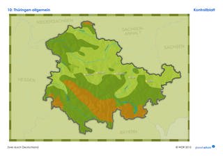 Lösungen: Kartenarbeit Thüringen (Foto: )