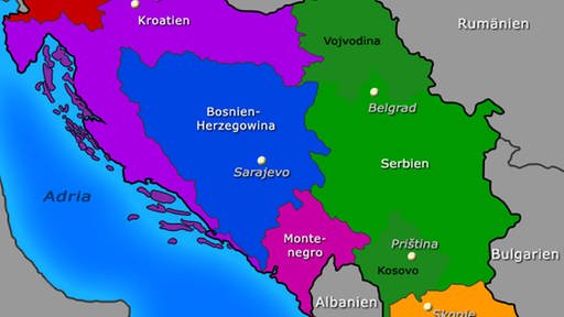 Karte: Balkan (Foto: SWR)