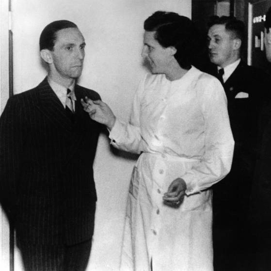 Joseph Goebbels und Leni Riefenstahl