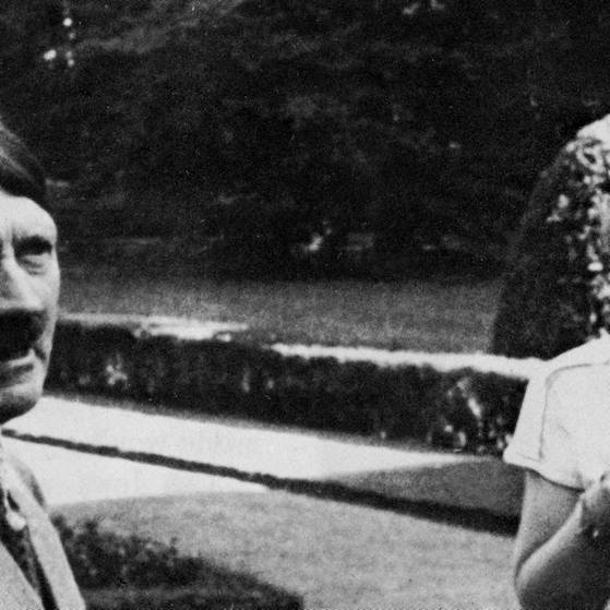 Hitler mit seiner britischen Verehrerin Unity Mitford
