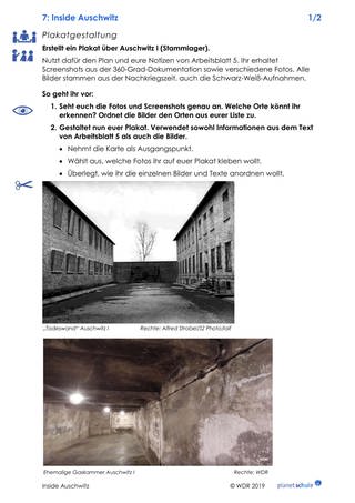 Arbeitsblatt 7: Plakatgestaltung Auschwitz I (Stammlager)