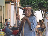 Foto eines alten Indianer