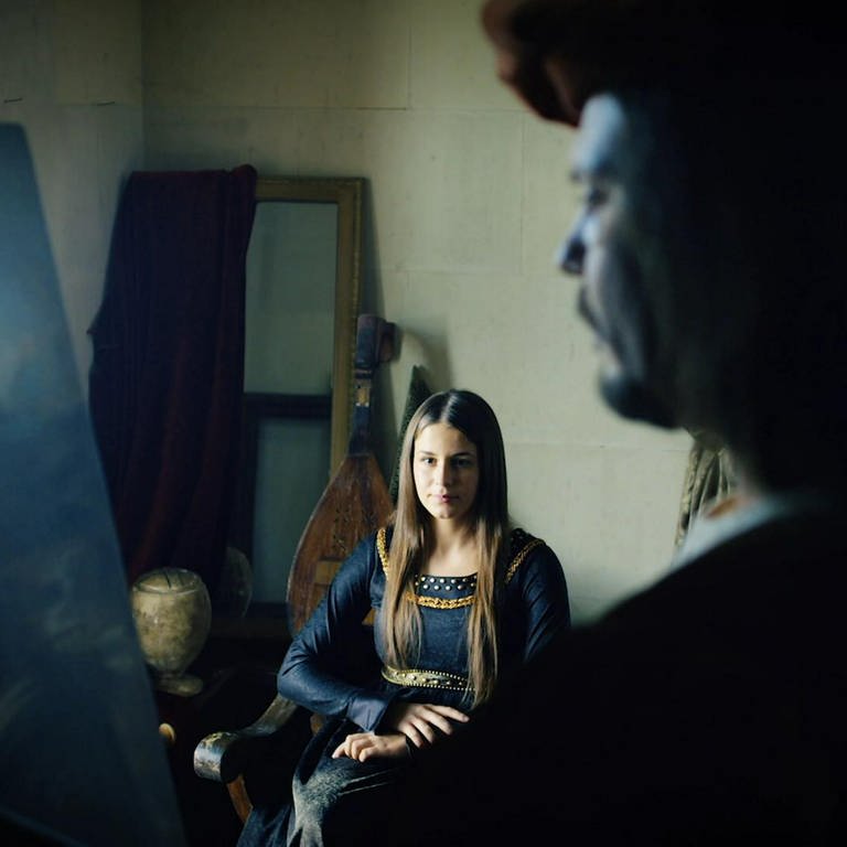 Leonardo da Vinci malt die Mona Lisa (Foto: WDR)