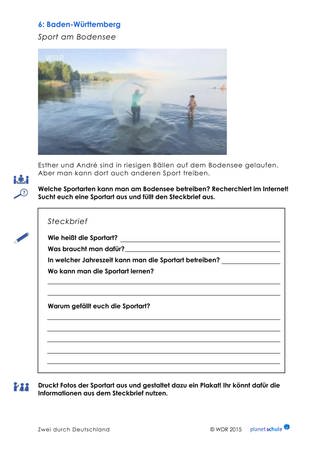 Arbeitsblatt 6: Sport am Bodensee (Foto: )