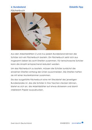 Materialblatt: Anleitung Fächerbuch erstellen (Foto: )