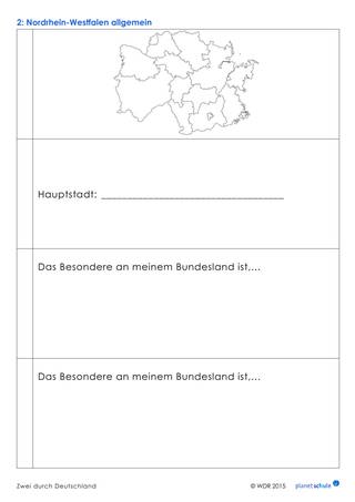 Arbeitsblatt: Fragebogen Nordrhein-Westfalen (Foto: )