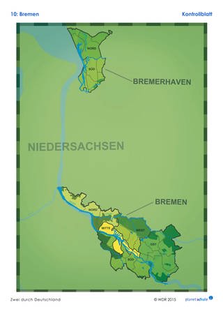 Lösungen: Kartenarbeit Bremen (Foto: )