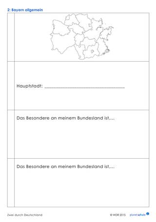 Arbeitsblatt: Fragebogen Bayern (Foto: )