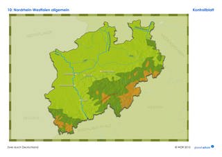 Lösungen: Kartenarbeit Nordrhein-Westfalen (Foto: )