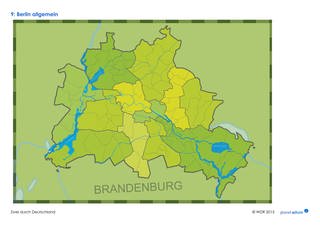 Materialblatt: Karte Berlin (Foto: )