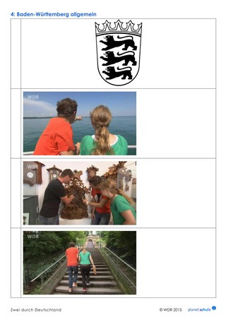 Arbeitsblatt: Fotorätsel Baden-Württemberg