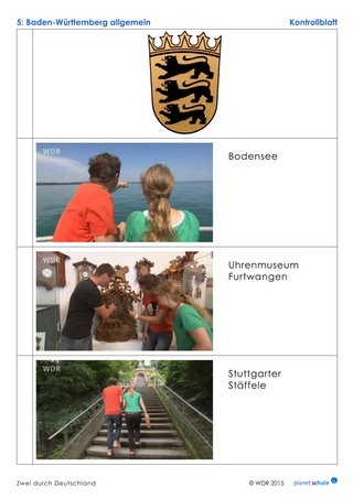 Lösungen: Fotorätsel Baden-Württemberg