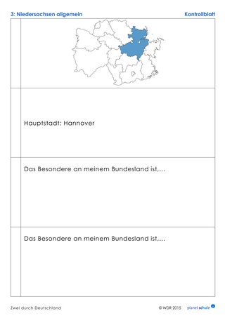 Lösungen: Fragebogen Niedersachsen