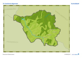 Lösungen: Kartenarbeit Saarland