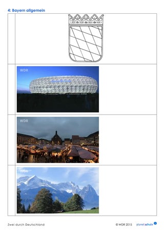 Arbeitsblatt: Fotorätsel Bayern