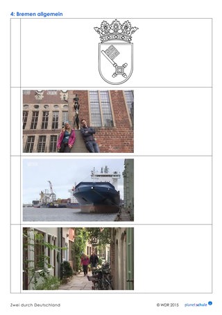 Arbeitsblatt: Fotorätsel Bremen