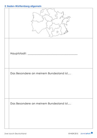 Arbeitsblatt: Baden-Württemberg