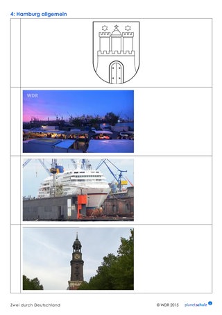 Arbeitsblatt: Fotorätsel Hamburg
