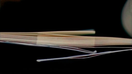 Ein Stapel Blätter, der teilweise überlappt.