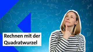 Presenterin der Folge zum Rechnen mit der Quadratwurzel im kolleg24 Mathematik
