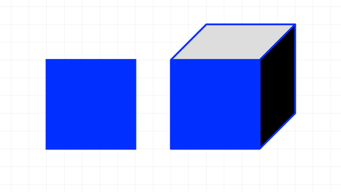 Quadrat, Würfel
