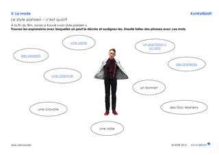 Arbeitsblatt 5: Kleidung Le style parisien