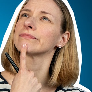 Presenterin der Folge zu quadratischen Funktionen im kolleg24 Mathematik