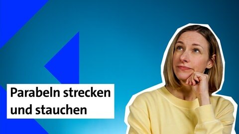 Presenterin der Folge zum Strecken und Stauchen von Parabeln im kolleg24 Mathematik