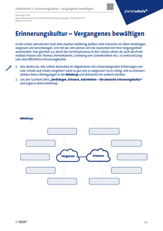 Screenshot Arbeitsblatt 6 Zeitzeugen App Modul 3