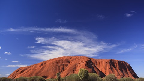 Der Uluru – ein Berg aus rotem Sandstein.
