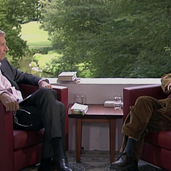 Ulrich Wickert (links) im Gespräch mit Günter Grass. (Foto: Quelle: SWR – Screenshot aus der Sendung)