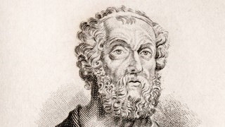 Zeichnung von dem Dichter und Schriftsteller Homer