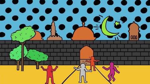 Animation zum Thema Kreuzzüge.