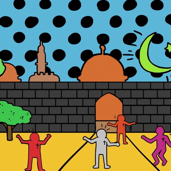 Animation zum Thema Kreuzzüge.