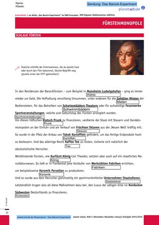 Arbeitsblatt 1: Schlaue Fürsten (Foto: )