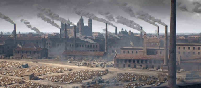 Entstehung einer Industriestadt (Foto: SWR – Screenshot aus der Sendung)