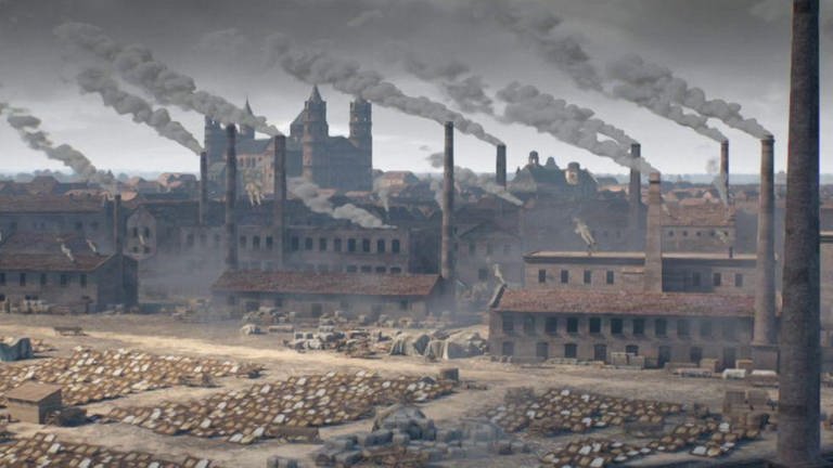 Entstehung einer Industriestadt (Foto: SWR – Screenshot aus der Sendung)