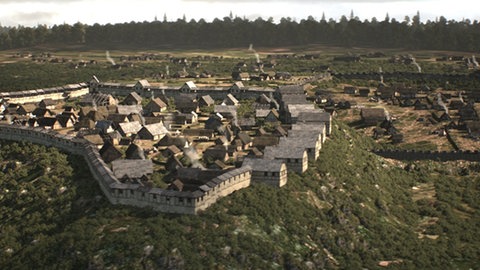 Animation einer Keltischen Stadt