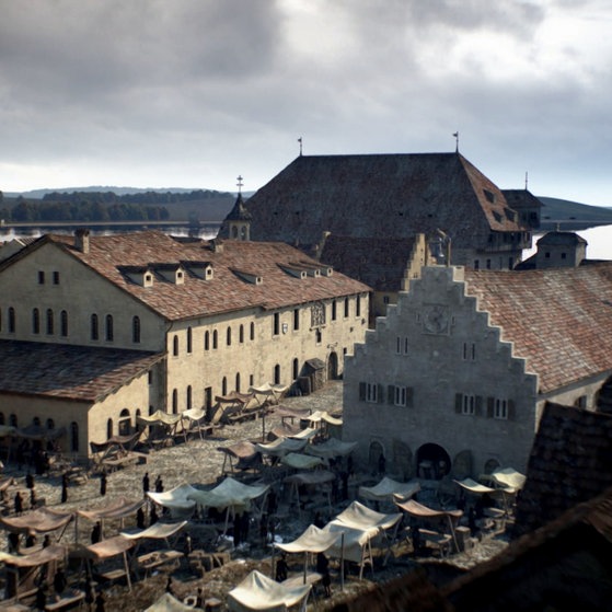 3D-Rekonstruktion: Konstanz während des Konzils.