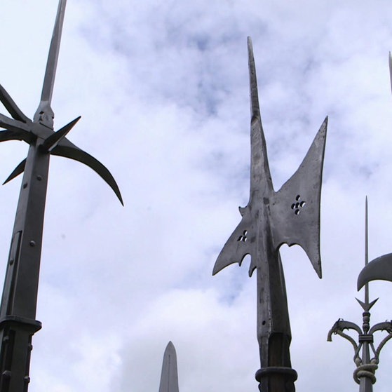 Nachbau einer Kanone aus dem Bauernkrieg