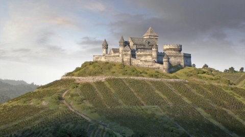 Burgruine bei Weinsberg vor der Zerstörung (Animation)