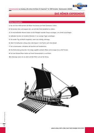 Infoblatt: Römisches Fluss-Patrouillenboot (Foto: )