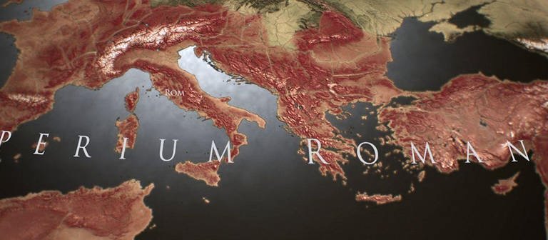Karte des Römischen Reiches (Foto: SWR – Screenshot aus der Sendung)