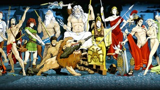 Wandbild Museum Osterburken: der römische Götterhimmel war "bunt"