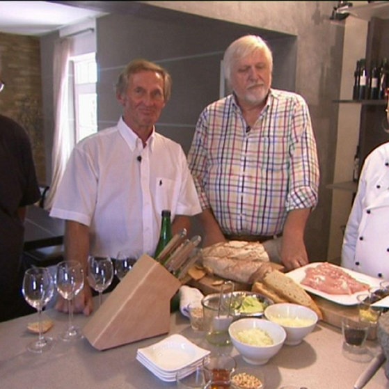 Horst Lichter mit den Experten (Lichter, Schareika, Schollian, Rösch - v. rechts)