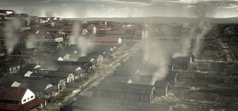 Animation eines Handwerkerviertels