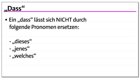 Karteikarte "Dass" | kolleg24 Deutsch
