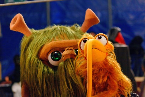 Die zotteligen Freunde Mumbro und Zinell.