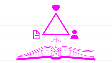 Illustration mit aufgeschlagenem Buch I kolleg24 Deutsch